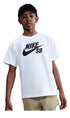 Nike SB Logo Youth T-Shirt White