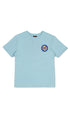 Santa Cruz MFG Retro Dot Reverse Youth T-Shirt Aqua