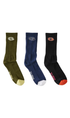 Stussy 1992 Team Mens Socks 3pk Multi