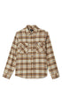 Brixton Bowery Mens Flannel Whitecap/Sand/Pinecone
