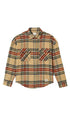 Brixton Classic Flannel Ladies Shirt Sand/Burnt Brick/Black Plaid