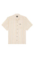 Brixton Cru Slub Woven Mens Overshirt Hazelnut/Painterly Stripe