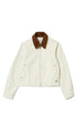 Brixton Garage Zip Up Ladies Jacket Egret White