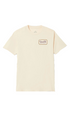 Brixton Grade T-Shirt Cream/Burgundy/Rust