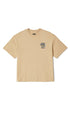 Brixton Live Free Relaxed Mens T-Shirt Cream Classic Wash