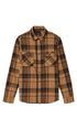 Brixton Seagaze Mens Flannel Burro Brown/Pinecone