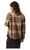 Brixton Classic Flannel Ladies Shirt Sand Burnt Brick Black Plaid Skate Connection