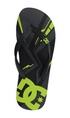 DC Spray Graffik Mens Thongs Grey/Black/Lime