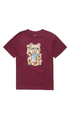 DGK Golden Cat Mens T-Shirt Burgundy