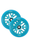 Envy Delux Scooter Wheels 120mm Blue/Blue