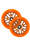 Envy Delux Scooter Wheels 120mm Orange/Orange