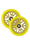 Envy Delux Scooter Wheels 120mm Yellow/Yellow