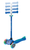 Globber Primo Plus Lights Scooter Navy Blue/Emerald Green SkateConnection