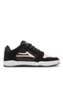 Lakai Telford Low Suede Mens Shoes Black/Pink Suede