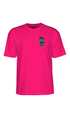 Powell Peralta Hiett Skull Mens T-Shirt Hot Pink