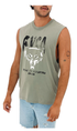 RVCA Wolfie Mens Muscle Tee Metal