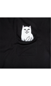 Cat Middle Finger Pocket Tee Rip Cat Shirt Rip N Dip Lord Nermal