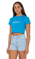 Rusty 1985 Ladies Baby Tee Antarctic Blue