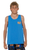 Rusty Boxed In Youth Boys Muscle Tee Vallarta Blue