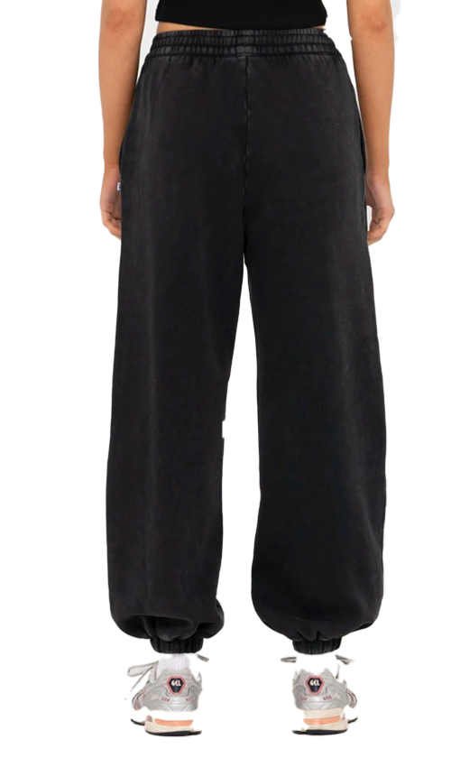 Rusty Oversize Ladies Trackpants Washed Black - Main Image