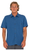 Rusty Overtone Mens Linen T-Shirt Bright Cobalt