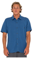 Rusty Overtone Mens Linen T-Shirt Bright Cobalt