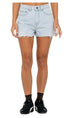Rusty Penny Kick Flare Ladies Denim Shorts Sky Blue Heather