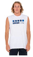 Rusty Second Summer Mens Muscle Tee White