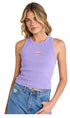 Rusty Starry Eyed Skimmer Ladies Tank Purple Nights