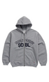 S/Double Chuck Fleece Zip Mens Hoodie Grey Heather