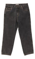 S/Double Emb Denim Standard Mens Jeans Faded Black