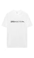 S/Double Script Stack Mens T-Shirt White