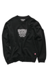 S/Double Workshop Terry Crew Mens Jumper Black