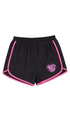 Santa Cruz Balloon Heart Girls Shorts Black/Pink