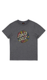 Santa Cruz Bug Dot Front Youth T-Shirt Dark Grey Marle