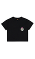 Santa Cruz Cactus Dot Cropped Youth T-Shirt Black