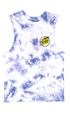 Santa Cruz Checked Out Flamed Dot Muscle Tee Youth Blue/Tie Dye