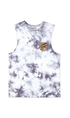 Santa Cruz Checked Out Flamed Dot Muscle Tee Youth Grey/Tie Dye