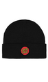 Santa Cruz Classic Dot Patch Beanie Black