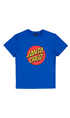 Santa Cruz Classic Dot Puff Front Youth T-Shirt Cobalt