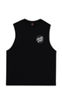 Santa Cruz Descended Dots Mono Mens Muscle Tee Black