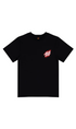 Santa Cruz Flamed Dot Upside Down Youth T-Shirt Black