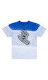 Santa Cruz Letter Hand Mono Front Youth T-Shirt Cobalt Tie Dye