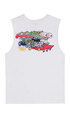 Santa Cruz Meek Scratched Youth Muscle Tee White
