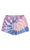 Santa Cruz Opus Dot Girls Track Shorts Purple Tie Dye Skate Connection