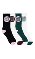 Santa Cruz Other Dot Crew Socks 4pk White/Green