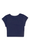 SantaCruzPalmStripFrontLadiesBabyTeeDarkBlueSkateConnection2 
