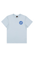 Santa Cruz Reverse Dot Mono Youth T-Shirt Light Blue