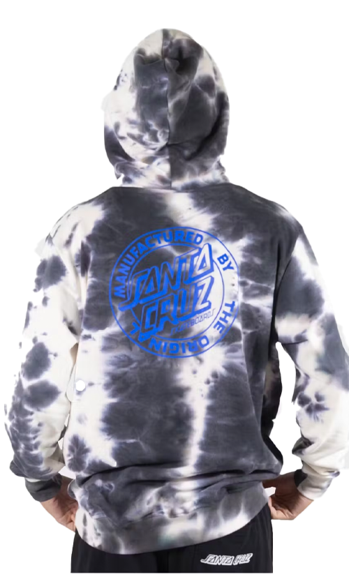 Santa cruz blue tie dye hoodie online