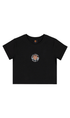 Santa Cruz Rosette Ringed Dot Centre Cropped Ladies T-Shirt